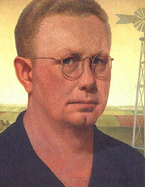 Grant Wood Self Portrait  bdfhbb